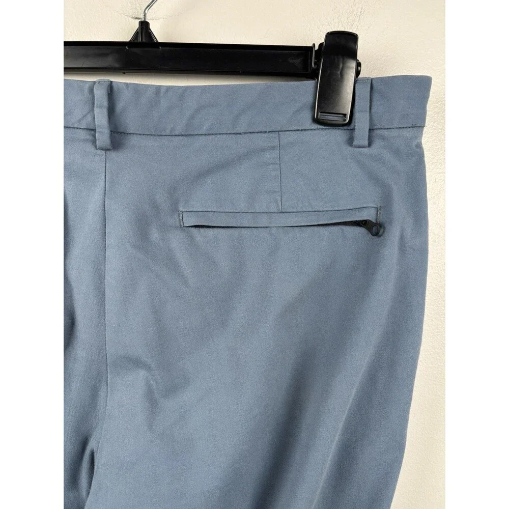 Bonobos Pants Mens 34x30 Blue Straight Leg Cotton Blend Chino Flat Front 3XDRY